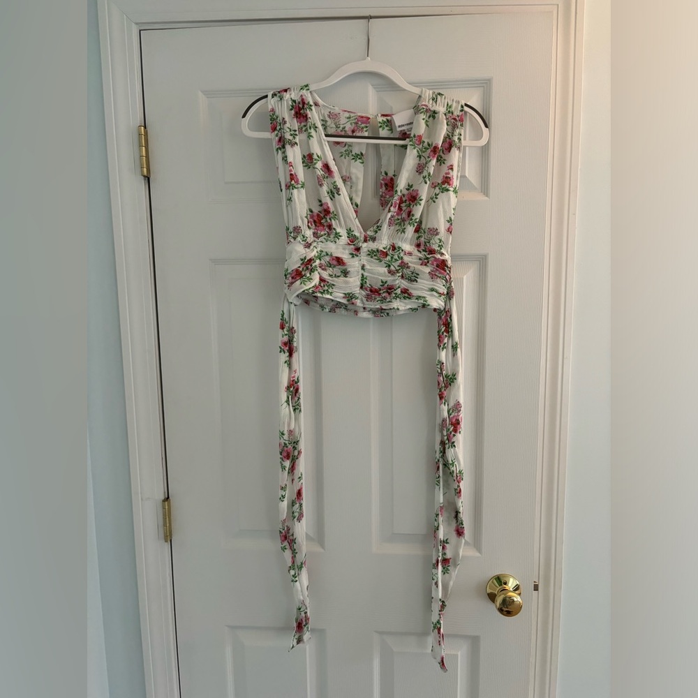 Floral crop top